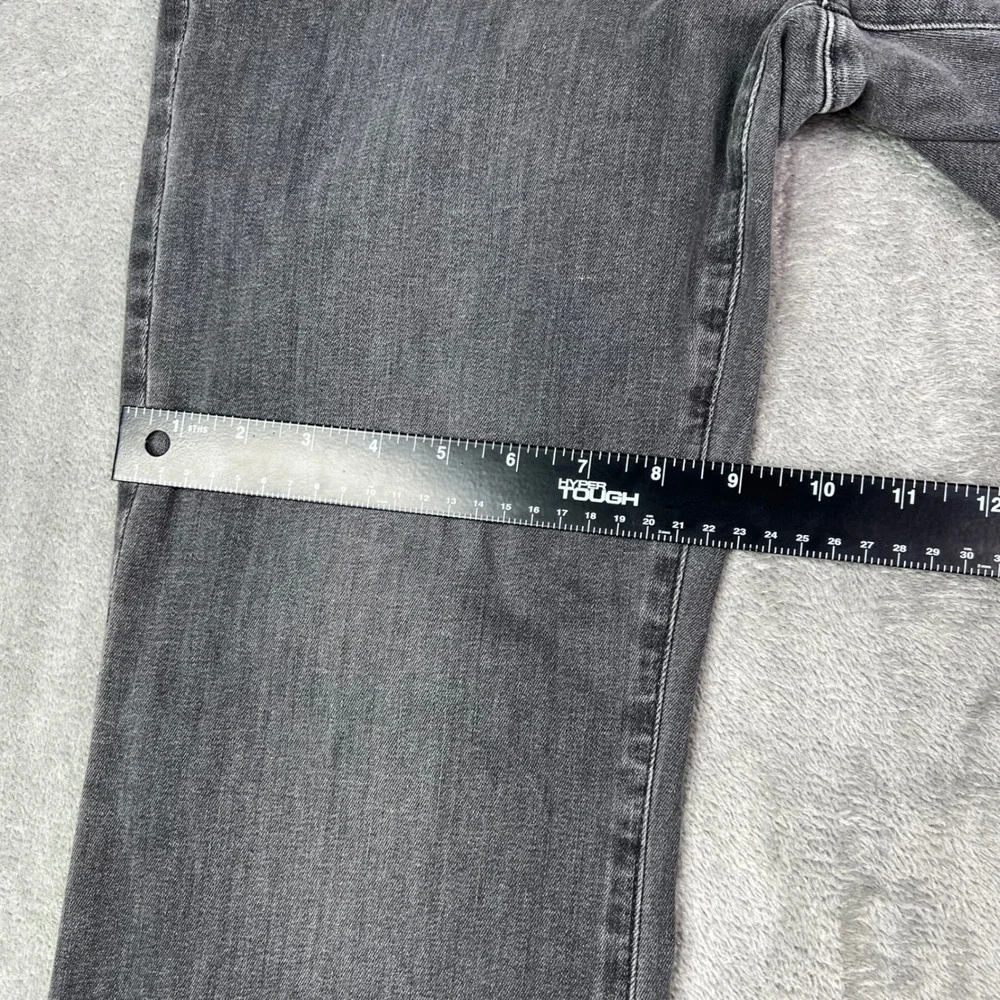 NYDJ Pull-On Ava Daring Flare Jeans Womens Large Gray SpanSpring Stretch Denim - Picture 7 of 15